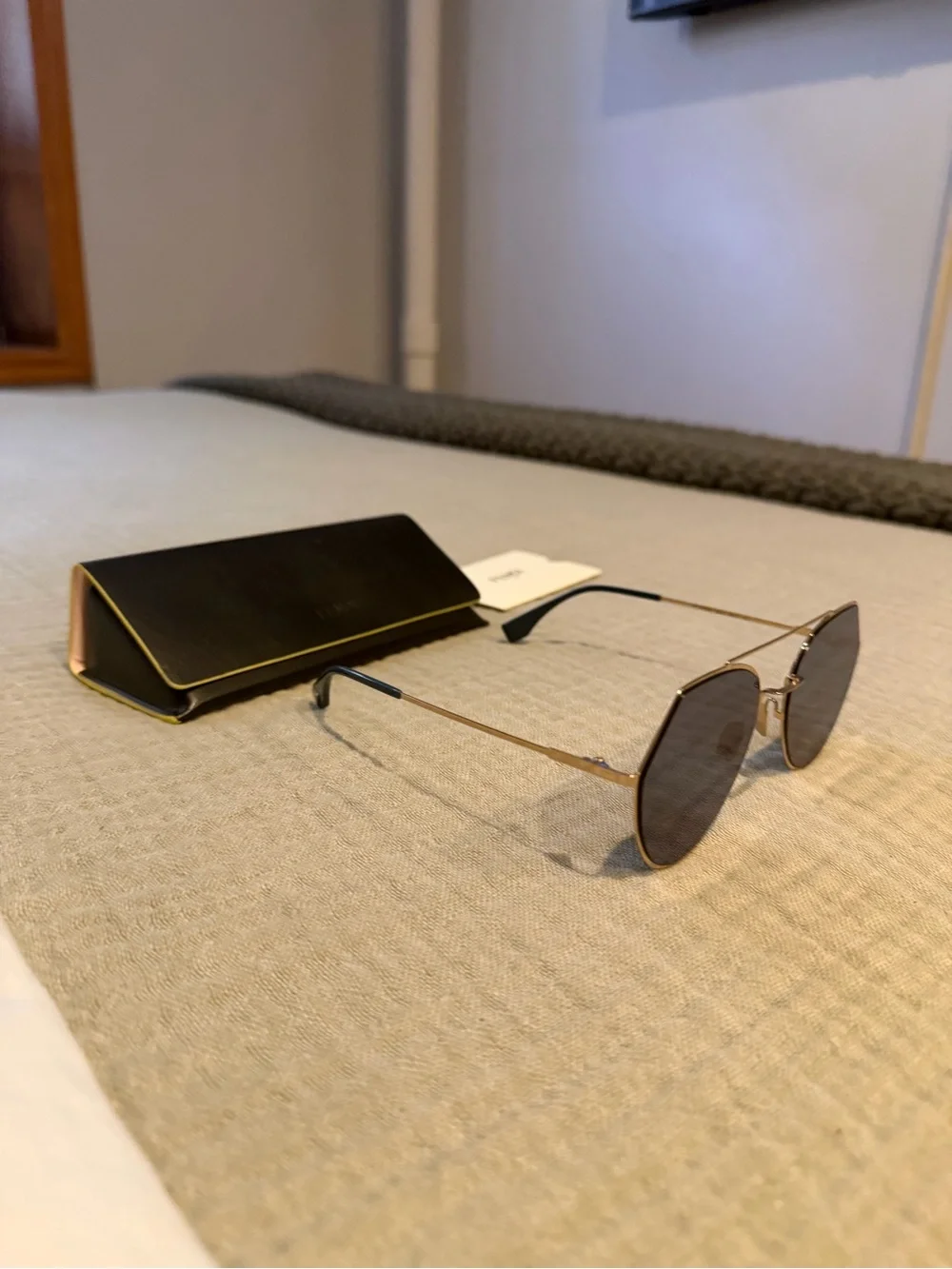 Fendi sunglasses gold